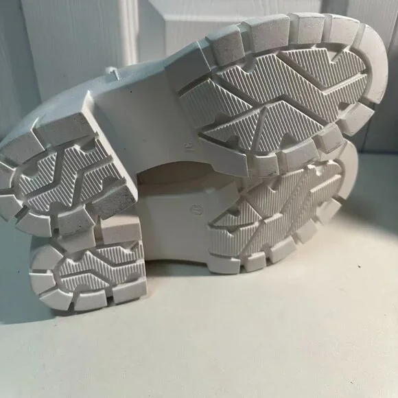 Women's Chelsea Ankle Boots Booties (White) - Picture 7 of 8